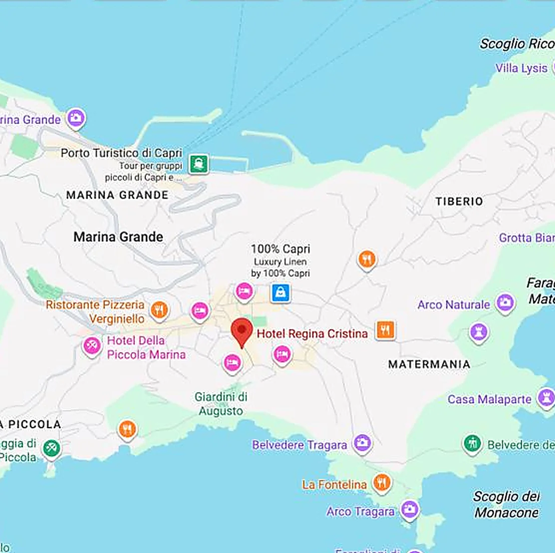 Mappa Regina Cristina - Vai su Google Maps